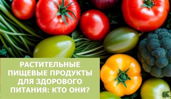 Растительные продукты для здорового питания: что это такое?